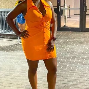 Button Front Sleeveless dress 2XL